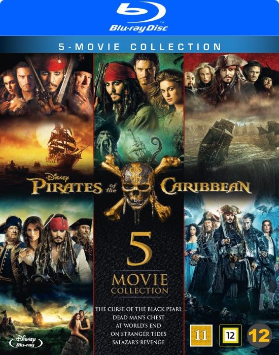 Movie - Pirates Of The Caribbean 1-5 Bd Box/Scan