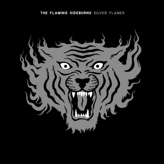 Flaming Sideburns - Silver Flames
