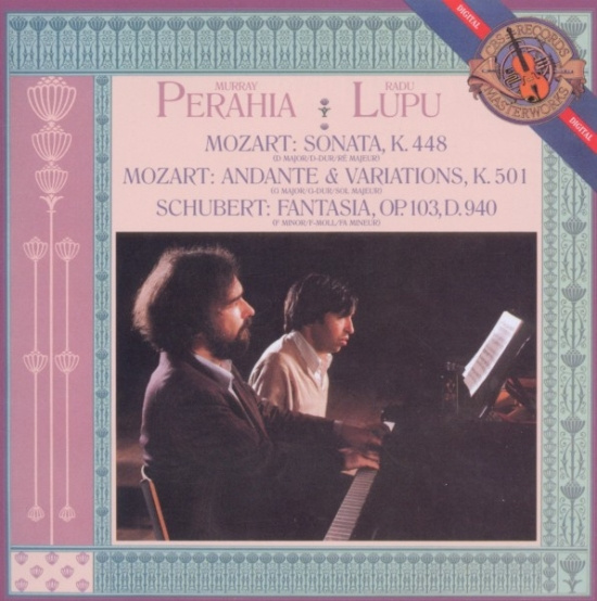 Perahia Murray - Mozart: Sonata In D Major For Two Pianos, K. 448 Schubert: Fantasia In F Minor For Piano, Four Hand
