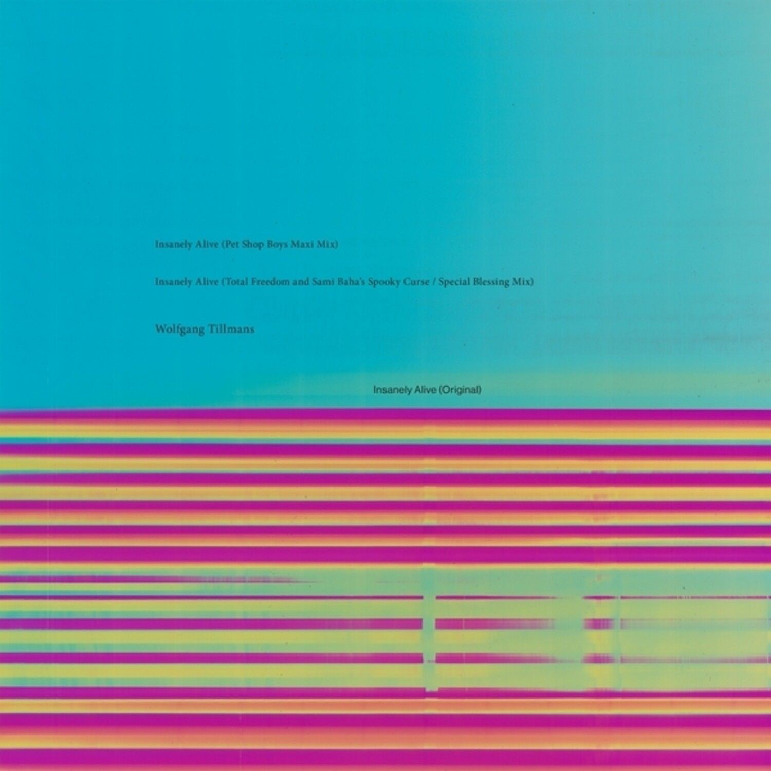 Tillmans Wolfgang - Insanely Alive - Pet Shop Boys / To