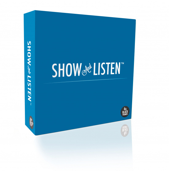 Show And Listen - Black LP Flip Frame 4-Pack