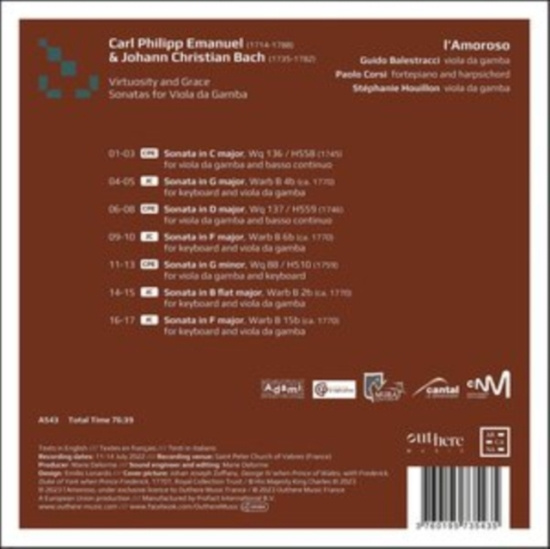 Bach C P E Bach J C - C.P.E. Bach & J.C. Bach: Virtuosity