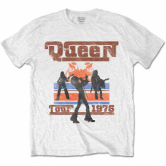 Queen - QUEEN UNISEX T-SHIRT: 1976 TOUR SILHOUET