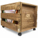 VinylZubehör - LP WOOD CRATE med hjul - Vinyl Storage VinylZubehör - LP WOOD CRATE med hjul - Vinyl Storage