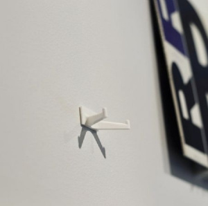 VinylZubehör - Vinylhalter Vit Självhäftande