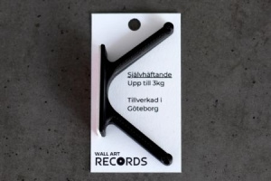 VinylZubehör - Vinylhalter Svart Självhäftande