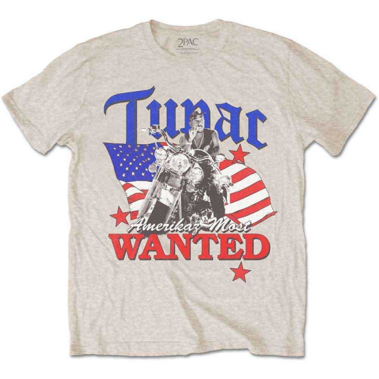 Tupac - Tupac_Most Wanted_Uni_Sand_Ts: (XL)