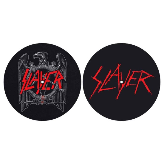 Slayer - Eagle/Scratched Logo Slipmat Pair