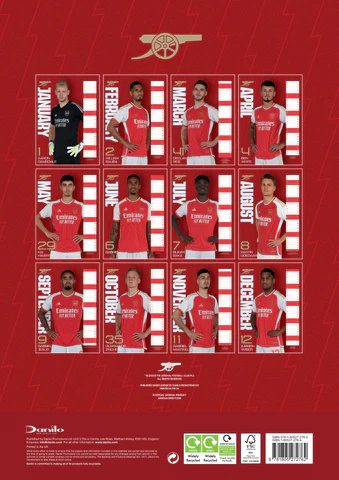 Arsenal Fc - Arsenal Fc 2024 A3 Calendar