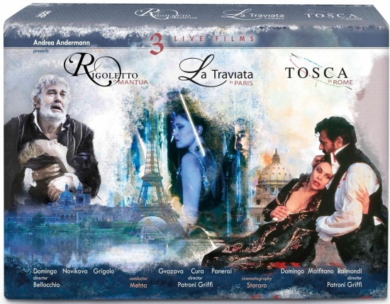 Plácido Domingo Orchestra Sinfonic - La Traviata Rigoletto Tosca (4 Dv