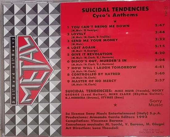 Suicidal Tendencies - Cyco's Anthems
