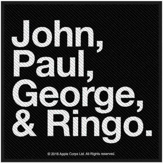 The Beatles - John, Paul, George & Ringo Standard Patc