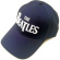 The Beatles - White Drop T Logo Navy Baseball C The Beatles - White Drop T Logo Navy Baseball C