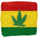 Generic - Rasta Leaf Wristband Sweat Generic - Rasta Leaf Wristband Sweat