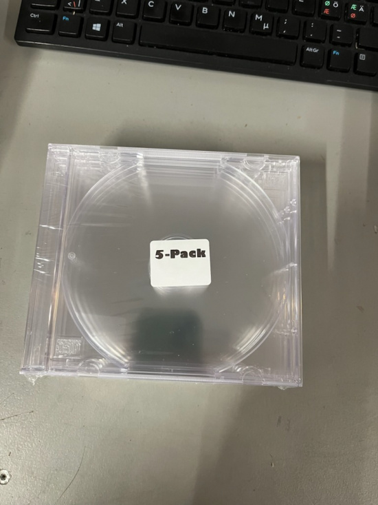 CD-Hülle - 5-Pack Jewelcase Inkl Klar Monterat Tray