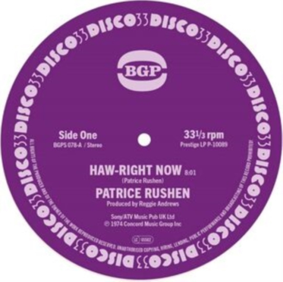 Rushen Patrice - Haw-Right Now / Kickin' Back