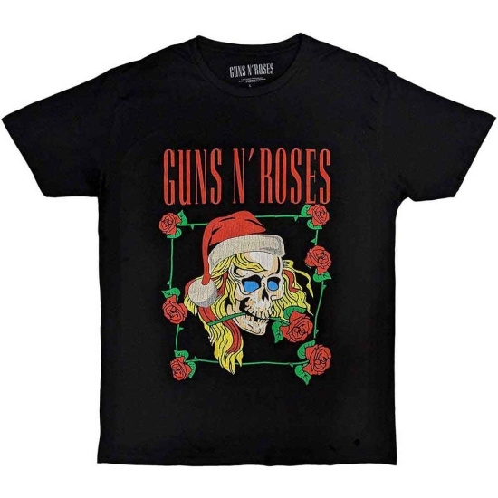 Guns N Roses - Holiday Skull Uni Bl     (S)
