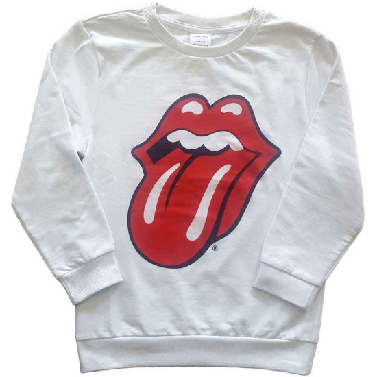 Rolling Stones - Classic Tongue Boys T-Shirt Wht Sw