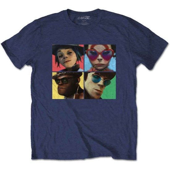 Gorillaz - Humanz Uni Navy T-Shirt