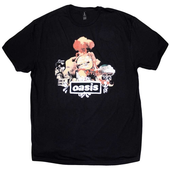 Oasis - Atomic Collage Uni Bl T-Shirt