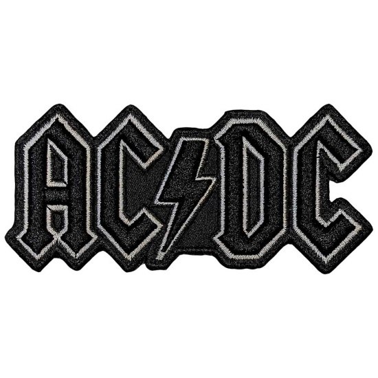 Ac/Dc - Patch Black Logo (4,3 X 10,2 Cm)