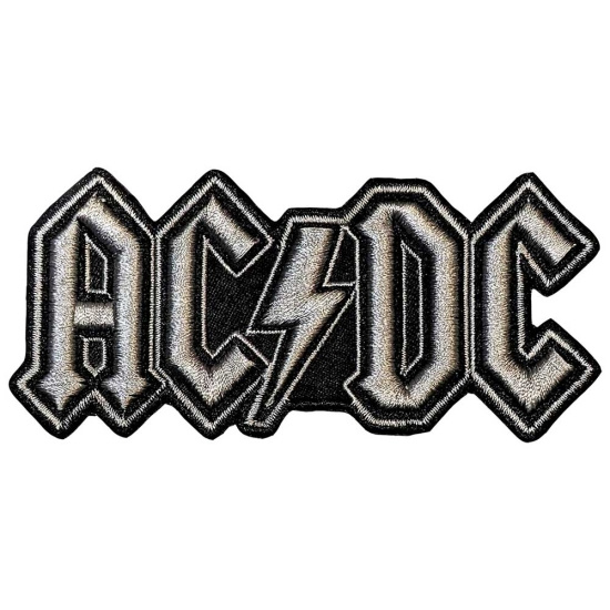 Ac/Dc - Patch Silver Logo (4,7 X 10 Cm)