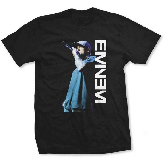 Eminem - Mic Pose Uni Bl T-Shirt