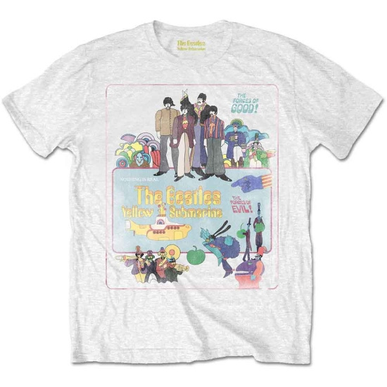 Beatles - Ysm Vintage Movie Poster Wht T-Shirt  (L)