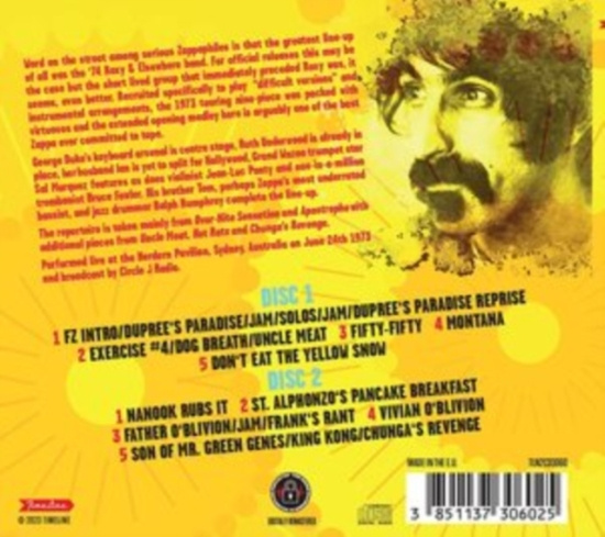 Zappa Frank - Live In Australia 1973