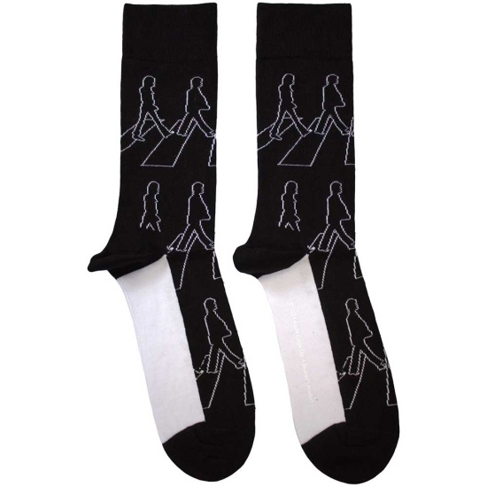 Beatles - Abbey Road Outlines Uni Bl Socks