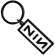 Nine Inch Nails - Logo Keychain Nine Inch Nails - Logo Keychain