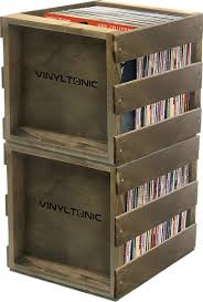 Vinyl Tonic - Stackable Lp Crate (Teak)