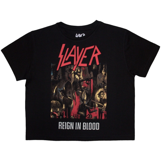 Slayer - Reign In Blood Lady Bl Crop Top