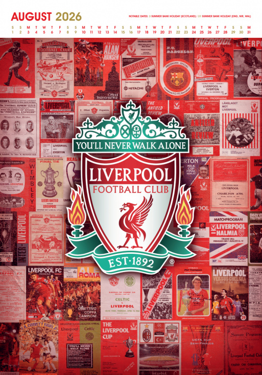 Liverpool Fc  - 2026 A3 Deluxe Calendar