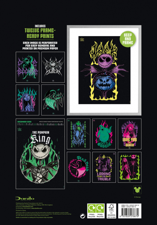 The Nightmare Before Christmas  - 2026 A3 Deluxe Calendar