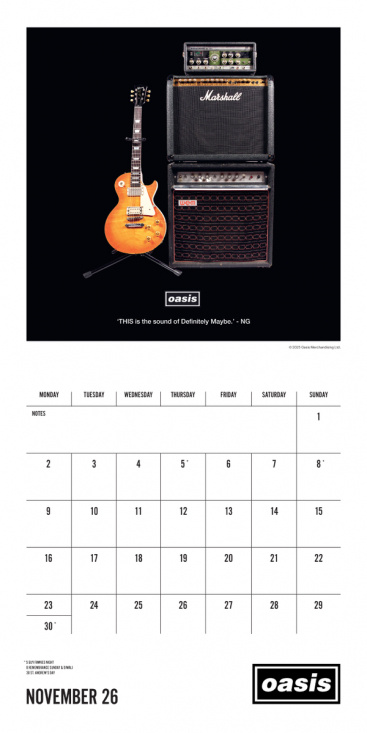 Oasis  - 2026 Square Calendar