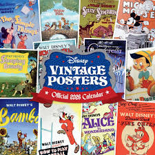 Disney Vintage Posters  - 2026 Square Calendar