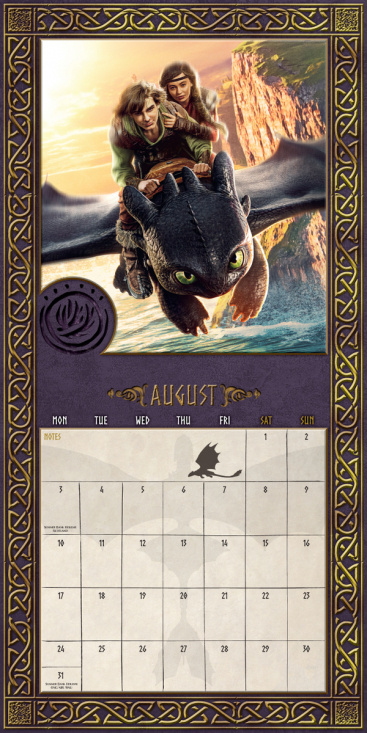 How To Train Your Dragon (Movie) - 2026 Square Calendar
