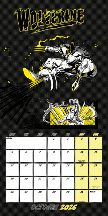 Marvel Comics  - 2026 Square Calendar
