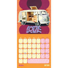 Vw Campervans  - 2026 Square Calendar