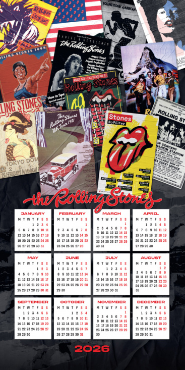 Rolling Stones  - 2026 Square Calendar
