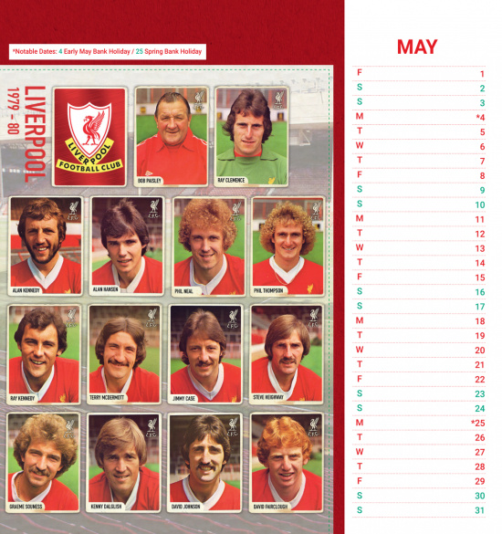 Liverpool Fc - 2026 Desk Easel Calendar