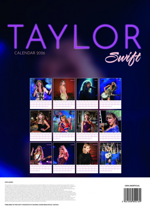 Taylor Swift  - 2026 Unofficial Calendar