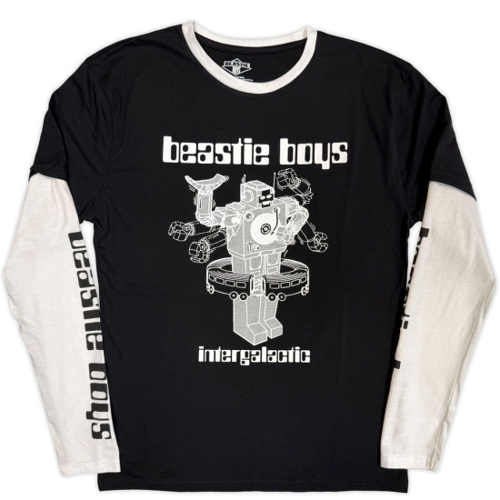 Beastie Boys - Intergalactic Robot Uni Bl/Wht Layered Longsleeve