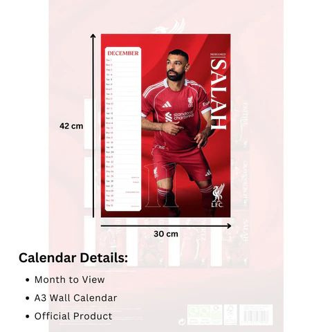 Liverpool Fc  - 2026 A3 Calendar  Pf