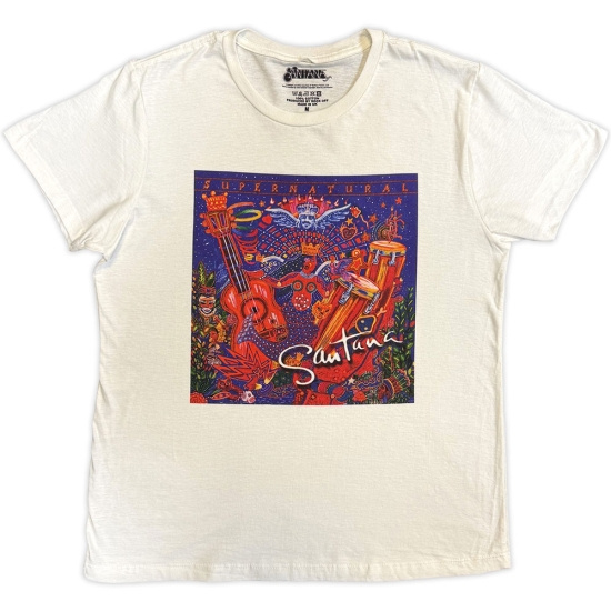 Santana - Supernatural Uni Wht T-Shirt