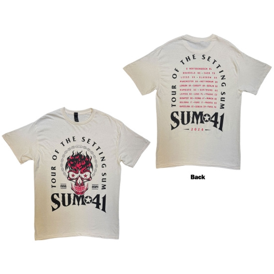 Sum 41 - Tour 24 Pt.2 Pink Skull Uni Natrl T-Shirt