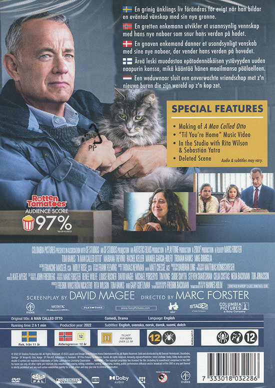Movie - Man Called Otto, A (2022) (Dvd) Bnl+Nc