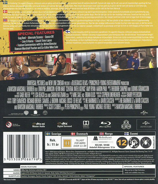 Movie - Central Intelligence Bd S-T