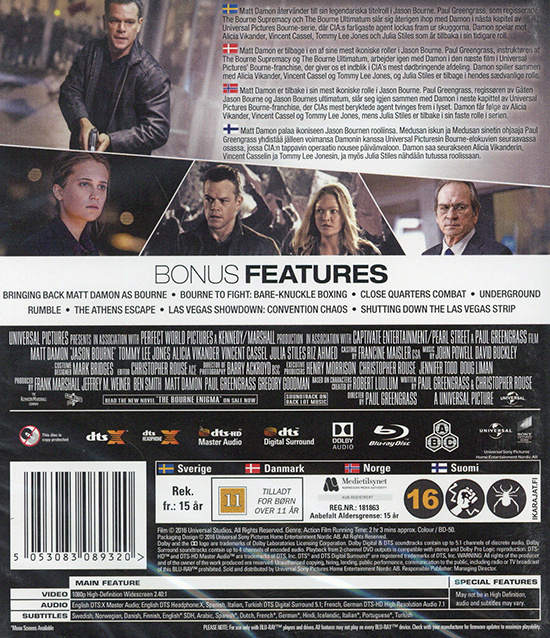 Movie - Jason Bourne Bd S-T